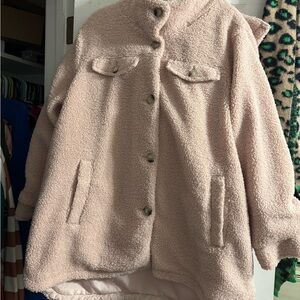 Koolaburra Women's Light Pink Teddy Jacket